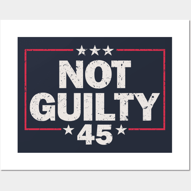 Not Guilty - Free Trump 2024 Wall Art by Etopix